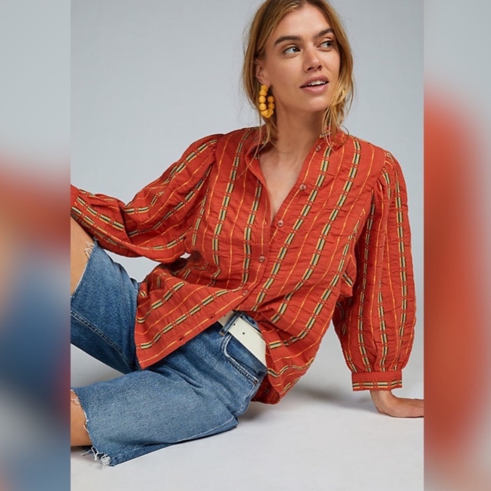 Anthropologie Pilcro Bella Femme Blouse